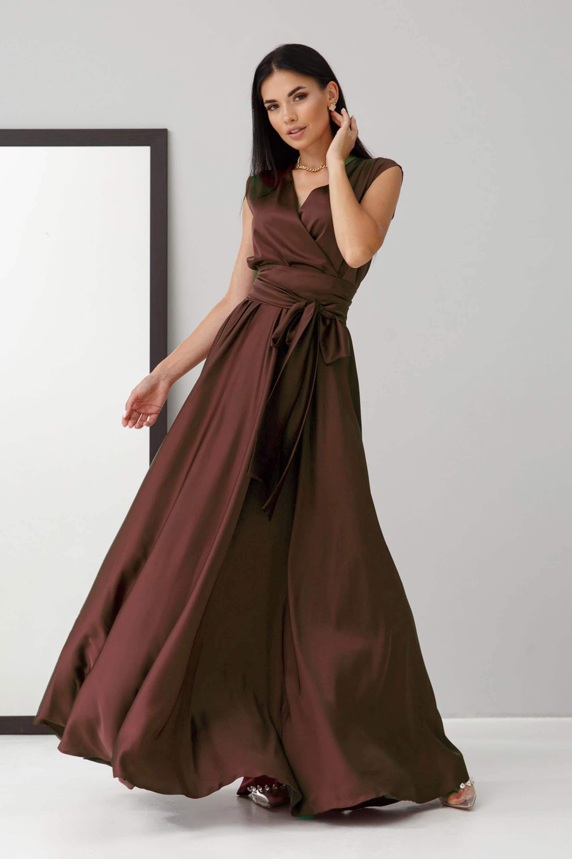Bronze Bridesmaid Dress - Etsy UK