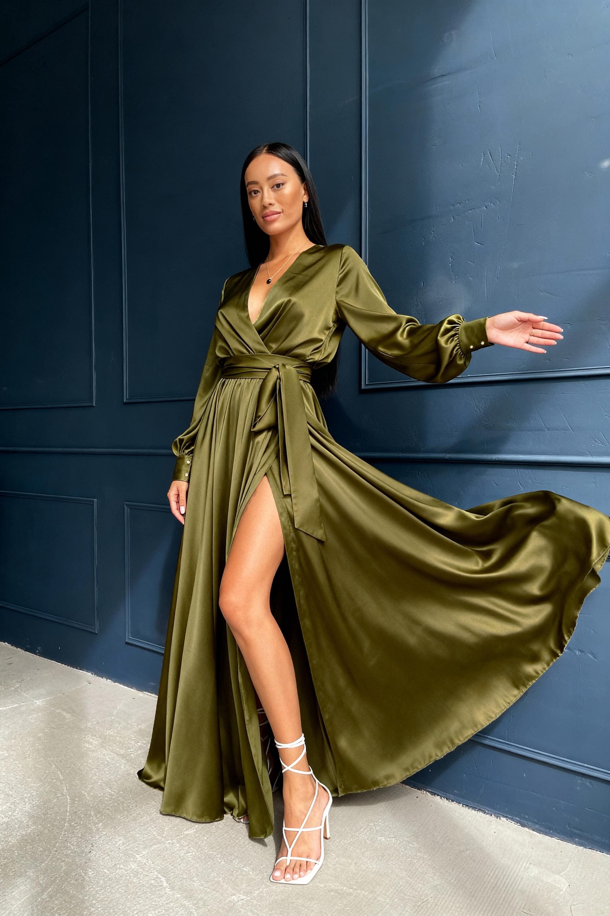 slim fit dress slacks Long Formal Mother of The Bride Dress