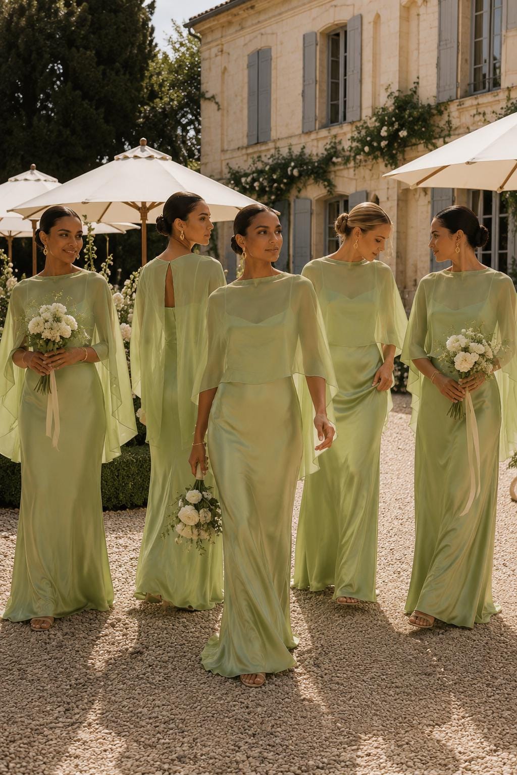 pistachio bridesmaid dresses uk Satin mixed green bridesmaid dresses