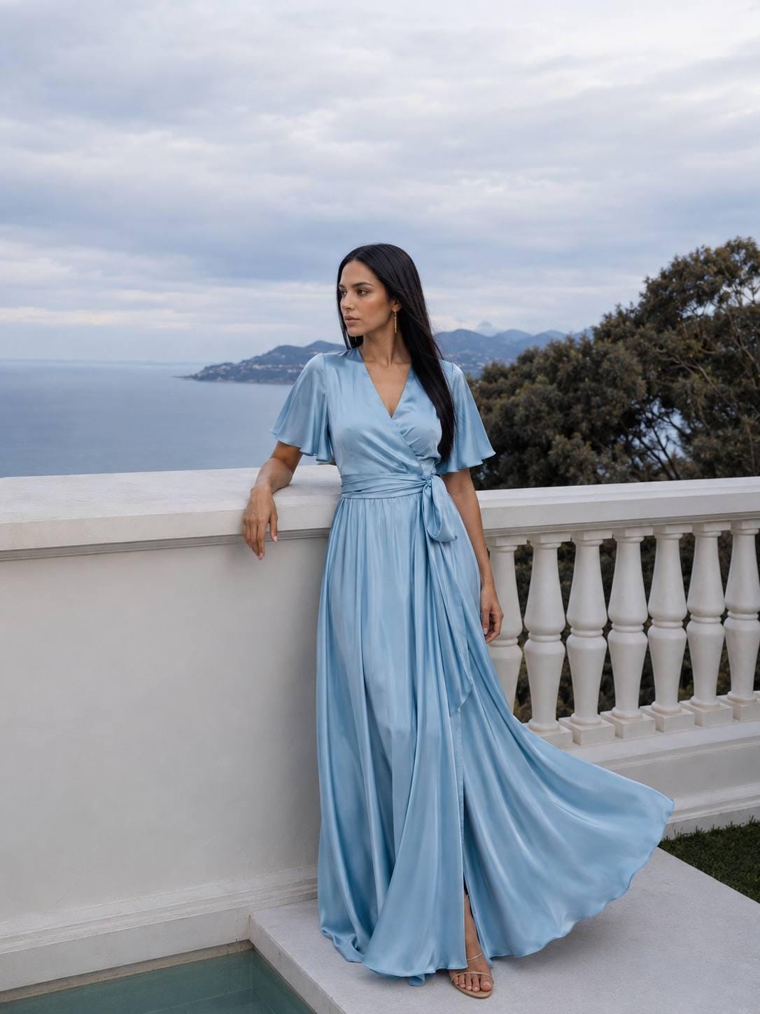 Sky Blue Dress Long - Etsy