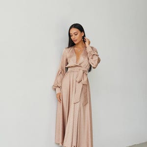 knee length dresses for ladies Sequin Scallop Lace Midi Dress - Champagne