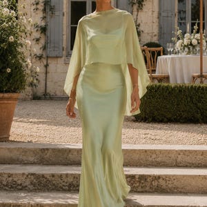 Pistachio Mother of Groom Green Dress