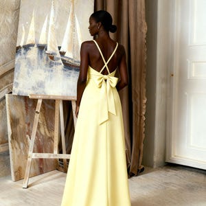 Pale Butter Yellow Maxi Dress - Etsy