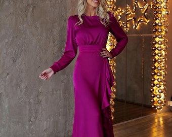 green emerald velvet dress Long Sleeve Formal Plus Size Dress Long Sleeve Formal Plus Size Mac Duggal  68431 main image 0