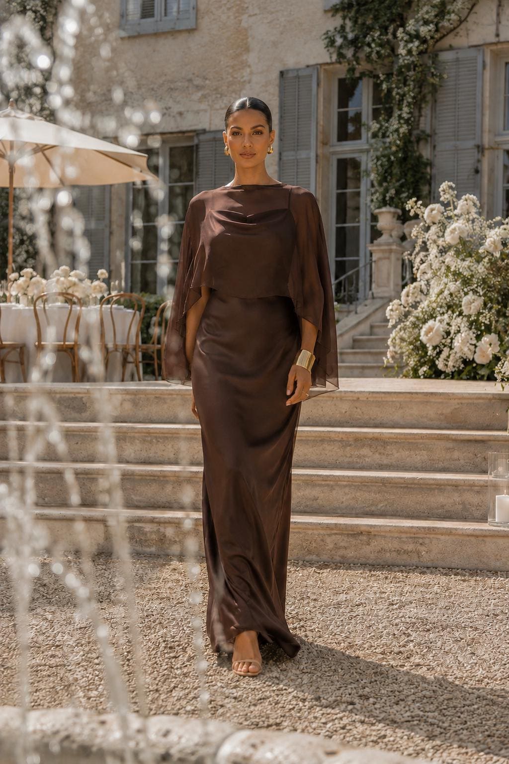 chocolate brown mother of the bride dresses Occasionwear Black Backless Plunge V Size:9-10 Years (150cm) and a knee