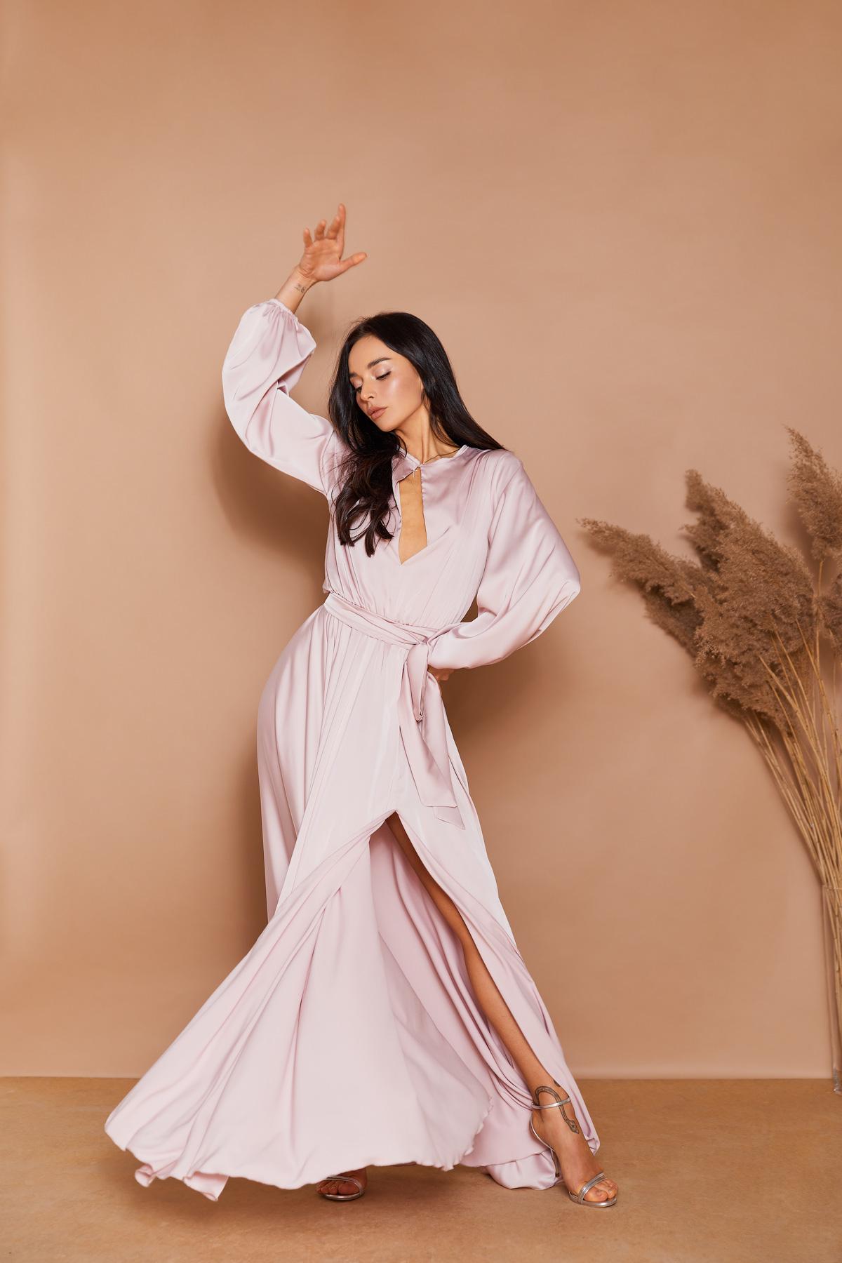chinese dress ladies Modest A-Line Long Chiffon Bridesmaid Dresses With Pockets – mollyevers.com