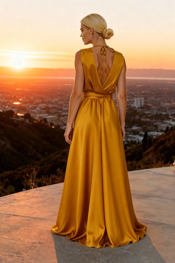 elegant mustard dress Mustard Off-the-Shoulder Bodycon Dress – Sweetheart Neckline main image 0
