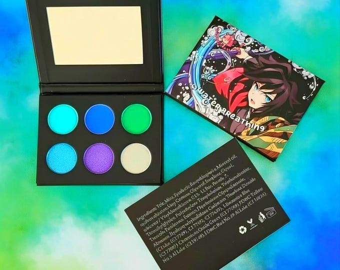 Demon Slayer Giyu Tomioka Water Breathing Eyeshadow Palette