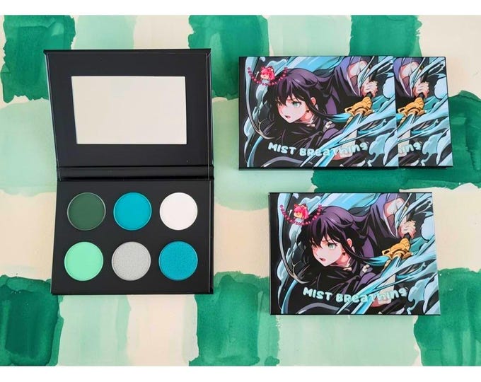 Demon Slayer Muichiro Tokito Inspired Mist Breathing Eyeshadow Palette