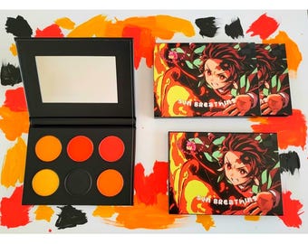 Paleta de sombras de ojos Sun Breathing de Demon Slayer Tanjiro Kamado
