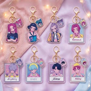 Kpop Demon Hunter Acrylic Keychain | Ita Bag Charm | Anime Inspired Collectible Accessory