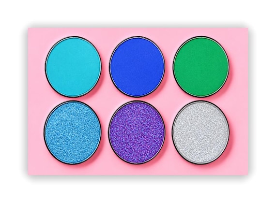 Giyu Water Breathing Eyeshadow Palette | Anime Cosplay Makeup (6-Pan) | Demon Slayer Inspired