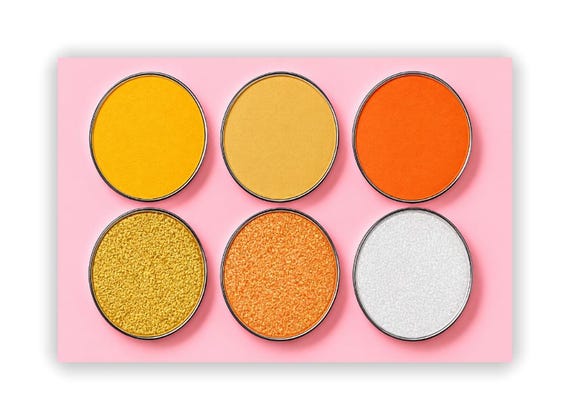 Zenitsu Thunder Breathing Eyeshadow Palette | Anime Cosplay Makeup (6-Pan) | Demon Slayer Inspired