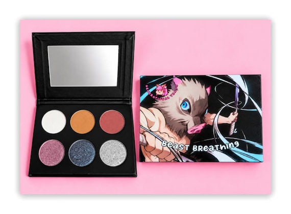 Inosuke Beast Breathing Eyeshadow Palette | Anime Cosplay Makeup (6-Pan) | Demon Slayer Inspired