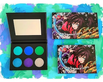 Paleta de sombras de ojos Demon Slayer Giyu Tomioka Water Breathing