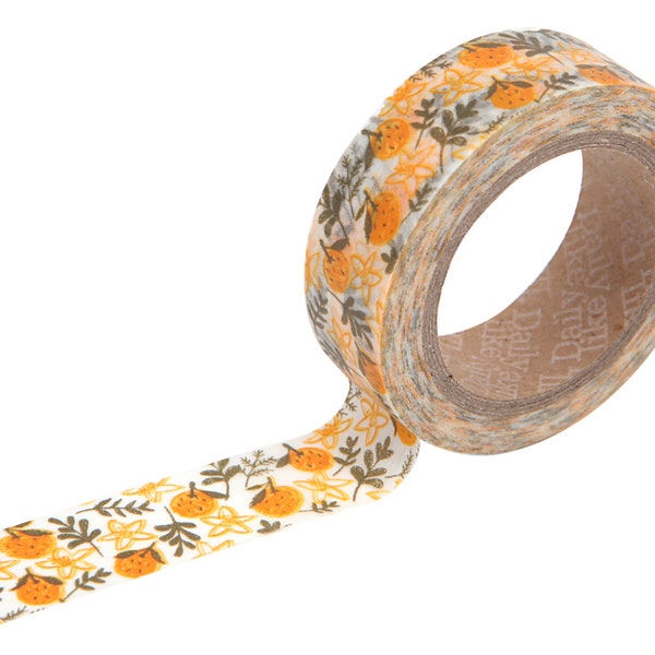 26 Tangerine Washi cinta -naranja washi-fruit-craft supplies-card making- scrapbooking- planner washi- erin condren-Love My Tapes-Dailylike