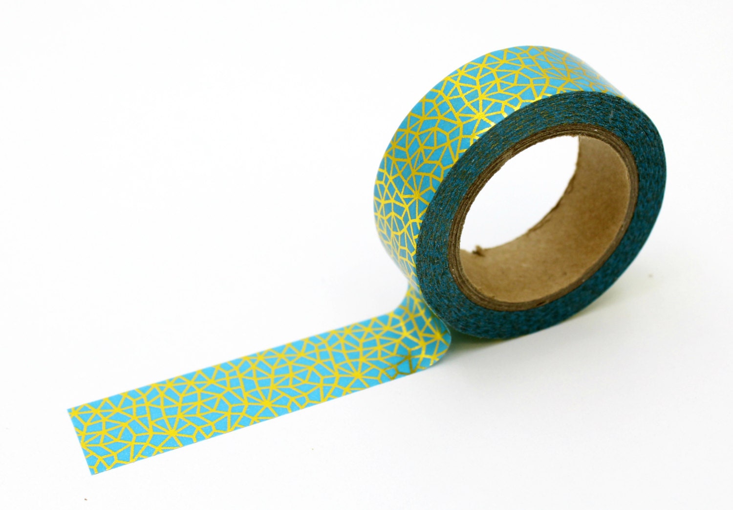 blue foil stained glass Washi Tape craft supplies modern Etsy