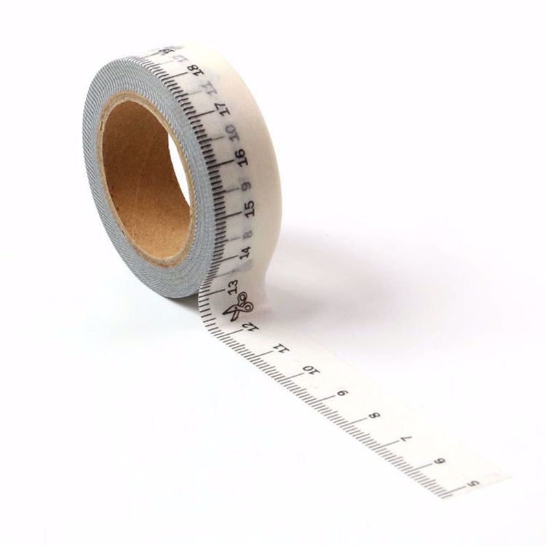 Ruler Washi Tape Gift Wrappingerin Condrencraft Etsy