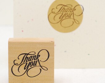 thank you stamp - packaging stamp - wedding stamp - gift wrapping stamp - Love My Tapes