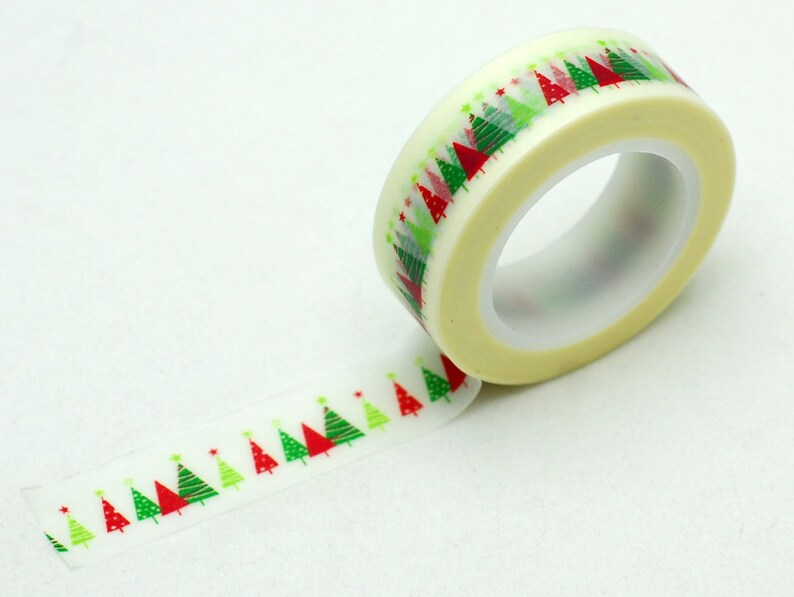 Download Christmas Tree Washi Tape Christmas Stickers Craft Supplies Etsy PSD Mockup Templates