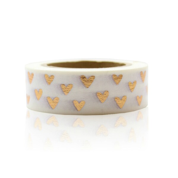 Rosa oro corazón foil cinta fabricación suministros planificador pegatinas Erin Condren Scrapbooking Navidad cinta decorativa amor mis cintas