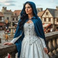 Fantasy Hooded Cloak Adult Medieval Renaissance Short Cape with Hood Fantasy Fair Witch Cloak Festival Gothic Halloween Costume Women Men