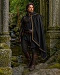Medieval Knight Shoulder Cloak, Asymmetrical Ranger Cape, Renaissance Halloween Cosplay Costume Accessory