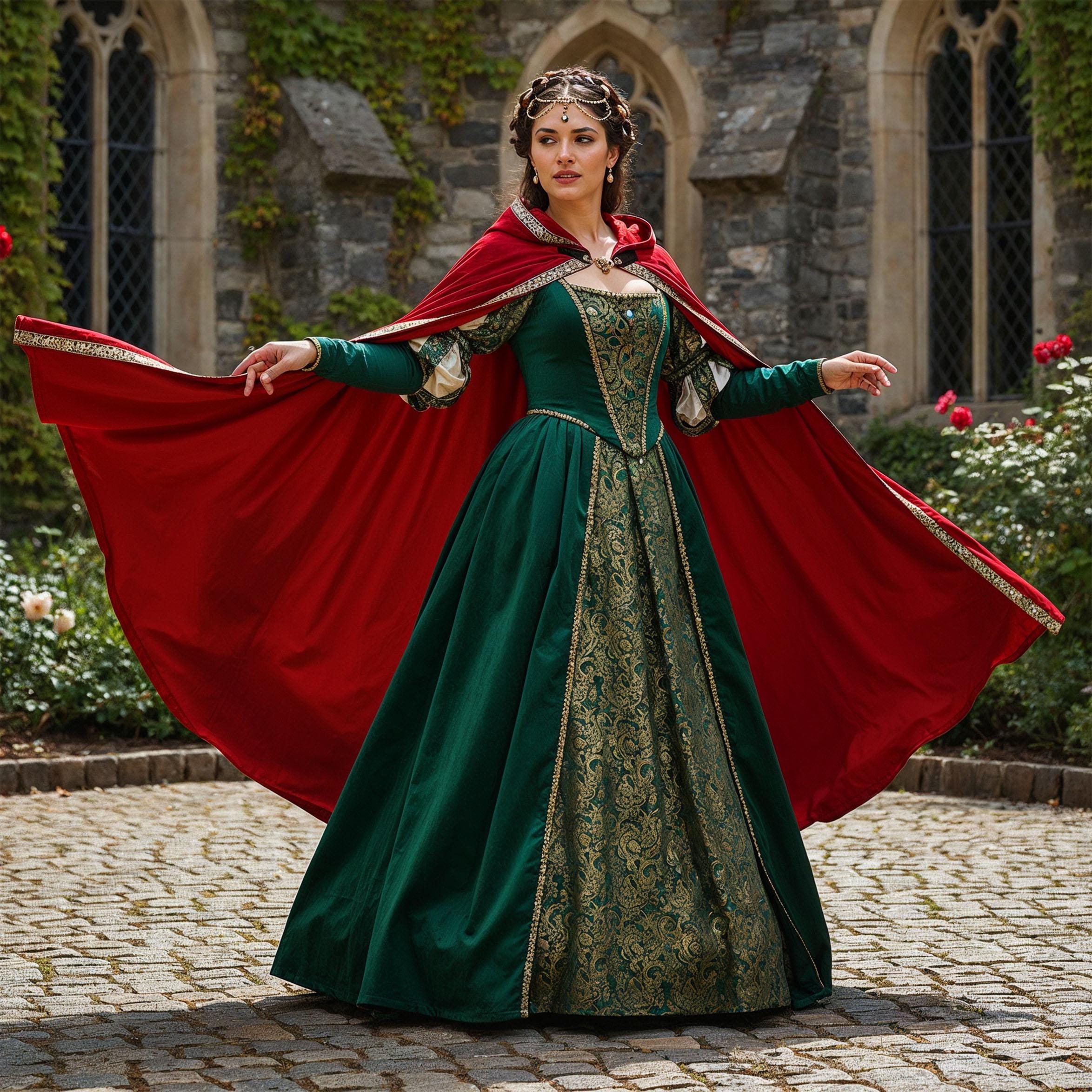 Red Queen Medieval Costume - Etsy Red Queen Medieval Costume - Etsy