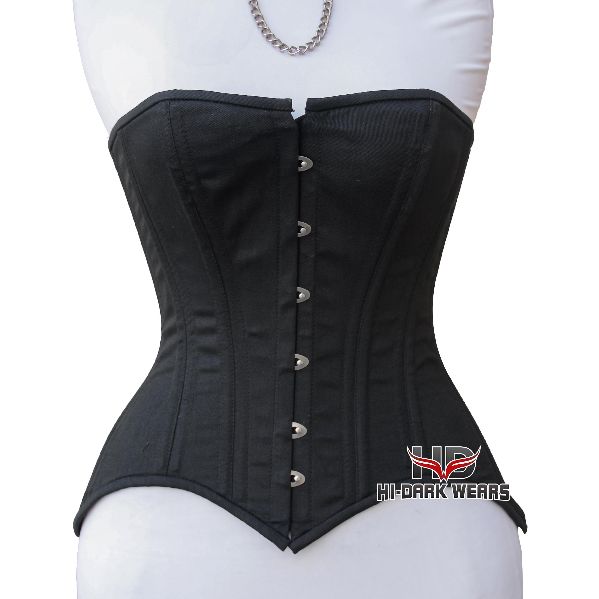 Top Corsetto Bustier Da Donna - S-XXL Nero Sexy Corsetto In Pelle - Foto 2