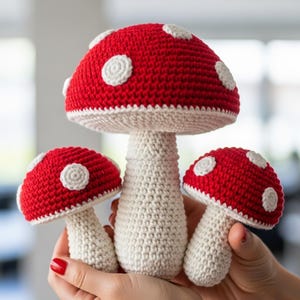 Patrón de crochet para el chico hongo, juguete amigurumi (patrón PDF)