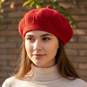 Vintage 1930s Crochet Beret Pattern, Elegant Tam (PDF Download