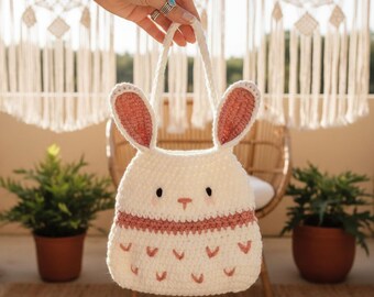 Crochet Amigurumi Bunny Bag Pattern | Toddler Purse (PDF Pattern)