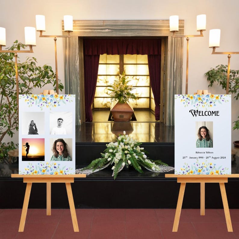 Funeral Bundle Editable Template Celebration of Life Memorial Pack ...