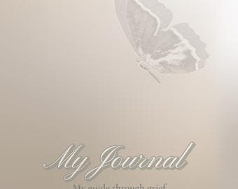 Grief journal workbook. printable grief workbook for healing. grief care package gift. guided grief journal.digital product