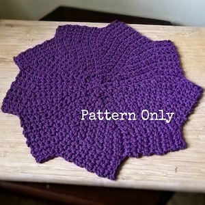 Crochet Washcloth Pattern - Stellar Dishcloth - PDF - Star - Vintage - Dishcloth - Kitchen - Scrubbie - Washcloth - Bathcloth - Bathroom