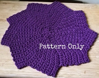 Crochet Washcloth Pattern - Stellar Dishcloth - PDF - Star - vintage - Dishcloth - Kitchen - Scrubbie - Washcloth - Bathcloth - Bathroom