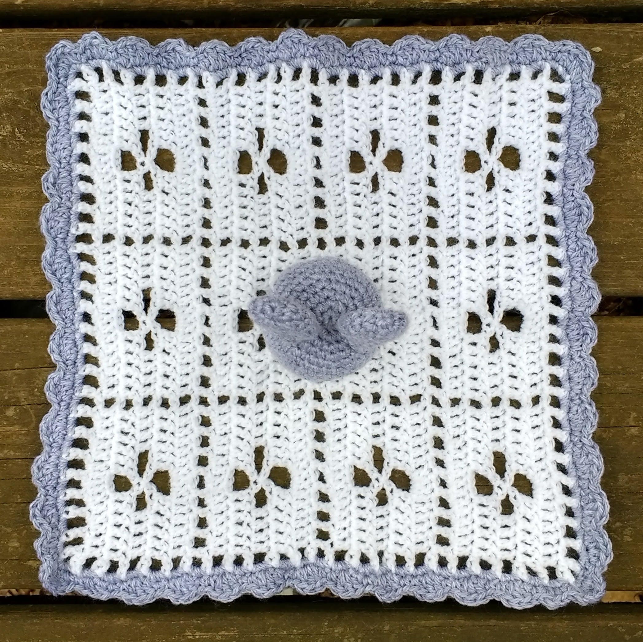 Bunny Security Blanket Crochet Pattern - PDF - Lovey - Cuddler - Rabbit ...