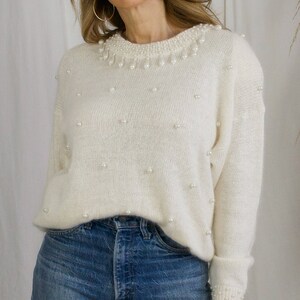 Pearl Beaded Sweater - Etsy