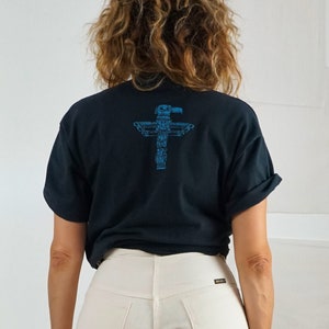 Vintage T-shirt met adelaar uit de jaren 90, Bliff Bonamie Canada Art afbeelding 4