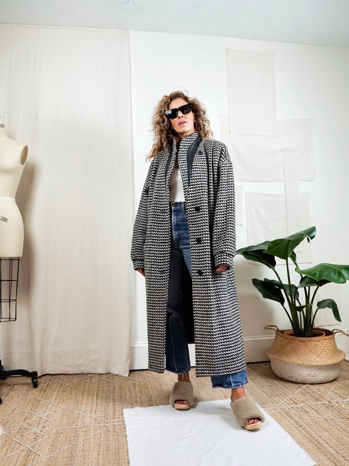 Other stories houndstooth coat sale