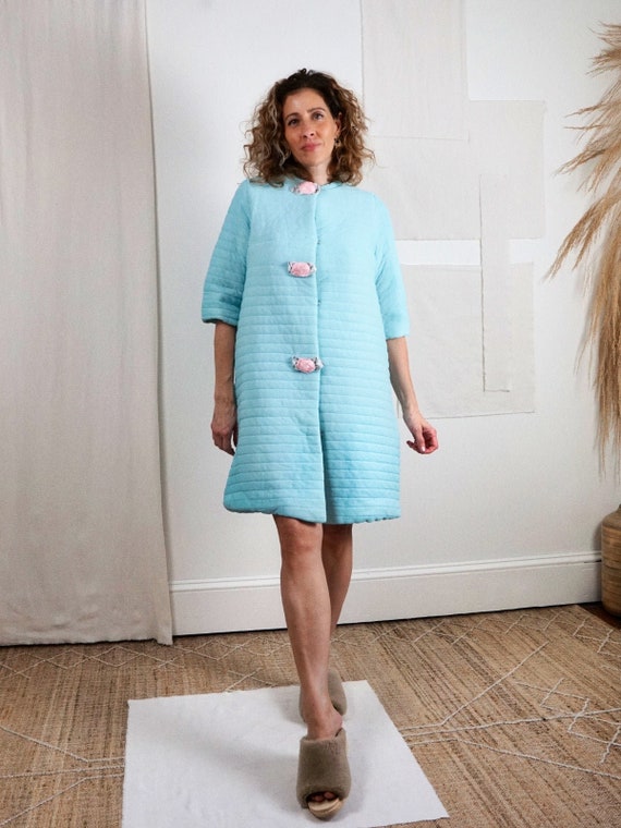 1960s quilted housecoat Clearance