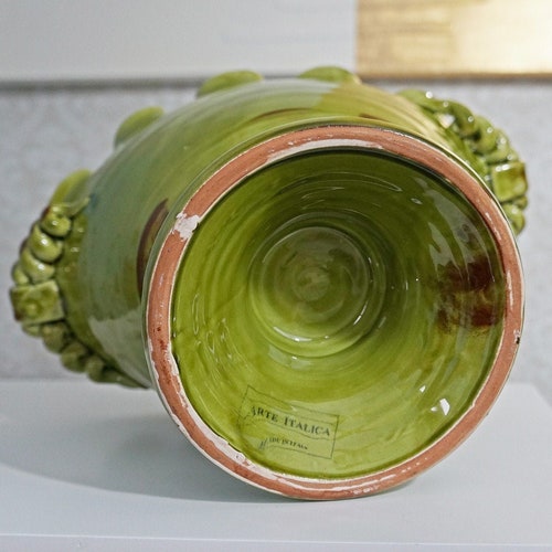 Ceramic Pedestal Avocado Green 