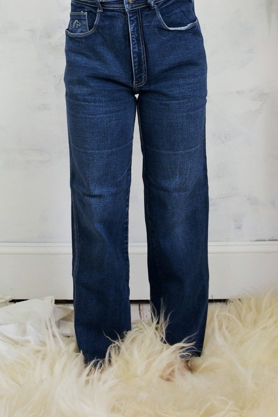 Vintage 80's Jordache High Waist Dark Denim Jeans… - image 5