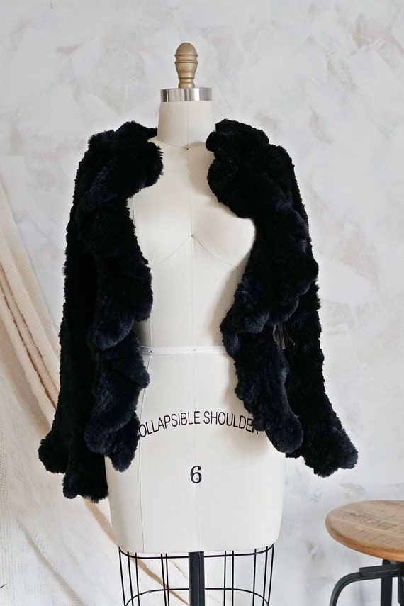 Handknit Noir Rizal Luxury Rabbit Fur Woven Softes