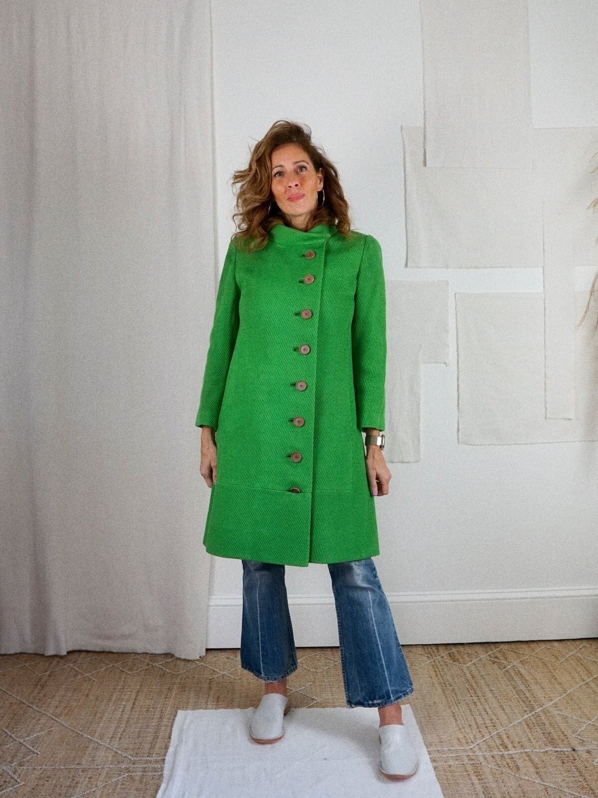 Funnel Neck Coat - Etsy Australia
