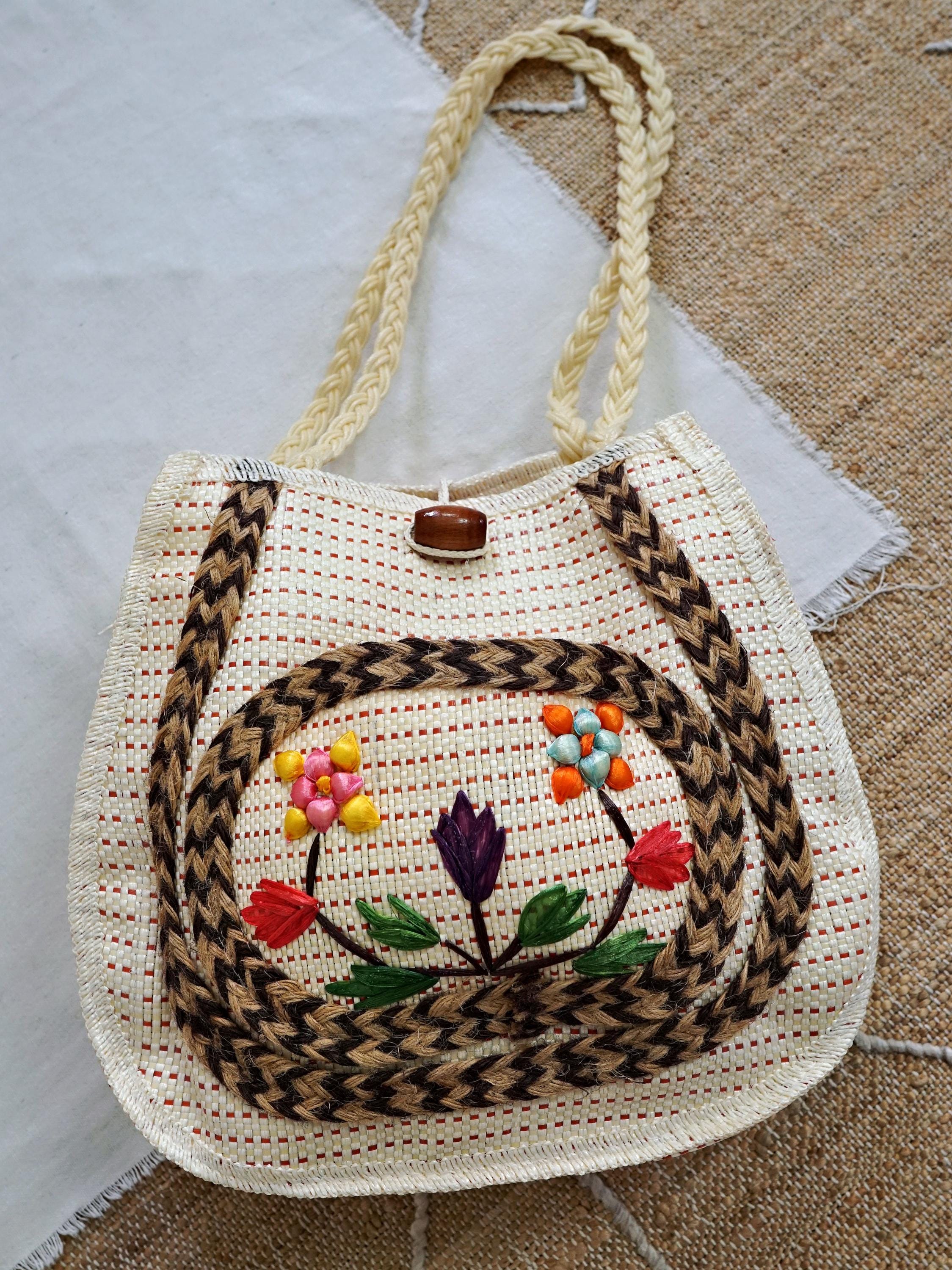 70s Embroidered Bag - Etsy