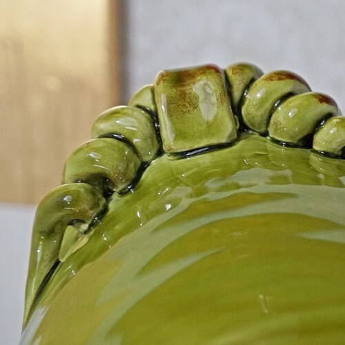 Ceramic Pedestal Avocado Green 