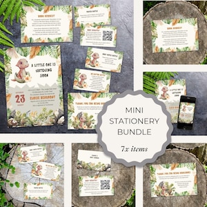 Dino Baby Shower Invitation Bundle: Hatching Soon Theme (Digital Download Set) E2527