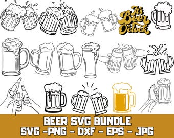 Beer SVG Bundle: Craft Beer Clipart for Cricut (Digital Download)