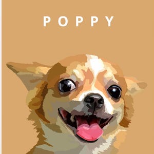 Custom Dog Portrait Illustration From Photo, Printable Pet Wall Art Prints, Cat Portraits Custom Dog Portraits Custom Pet Memorial Art